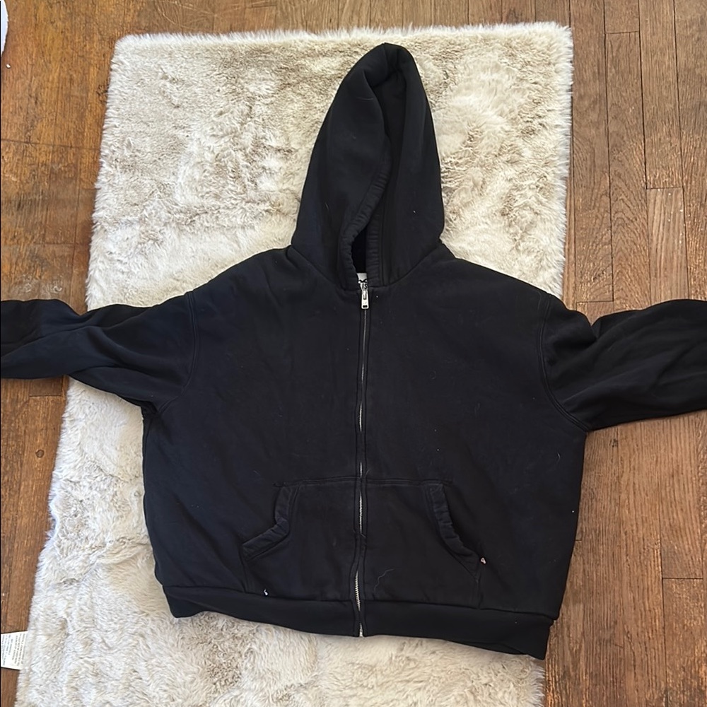 Hollister Charcoal Fleece-Lined Hoodie